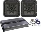 45l7r104 Pd21001 Bak42bl Kicker Sub Subs Mono Amplifier Amp Kit 613815744559