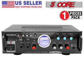Cea-14 5 Core Stereo Car Truck Audio Power Amplifier 2 Dual Channel Mic Input 300w Pmpo