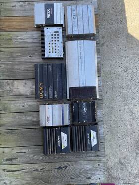 123456689 Alpine Lot Of Audio Amplifiers. Legacy Sdx Hifonic