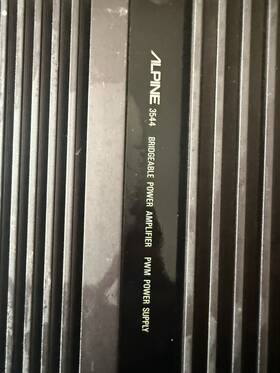 774-262-2944 Alpine 3544 2-channel Car Amplifier. Excellent Condition.tested Working Perfect