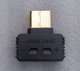 82076h18141v78 Alpine - Original Gold Pdx Amp Speaker Connector Plug 2.150 2.250 1.600 1.1000