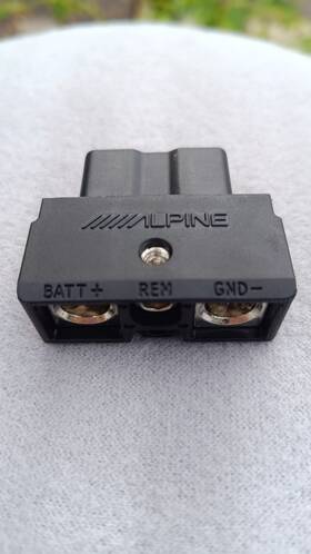 82076h18142v78 Alpine Pdx Amplifier Plug Genuine Quick Disconnect 2-pin Power Connector Amp Oem