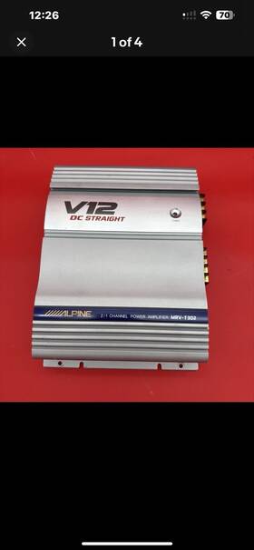 Mrv-302 Alpine V12 2/1 Channel Bridgeable Car Stereo Amplifier Mrv T302