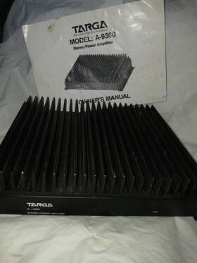 A-9300 Amp A-8300 Car Stereo Power Targa With User Manuel Preowned