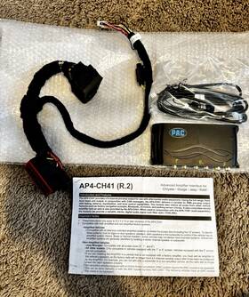 Ap4-ch41 Amp Pac Audio R.2 Chrysler Jeep Ram Stereo Amplifier Integration