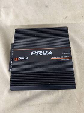 Qs800.4 Amp Prv Audio Full-range 4-channel Car 800w Rms Amplifier - For Repair