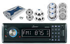 Aqmp70btb-aq6cxs-plmra820 Aqmp70btb Road Depot Marine Detachable Radio W Mmc Usb Amplifier Subwoofers Speakers