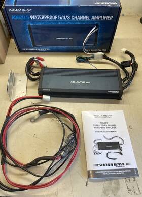 Ad600.5 Aquatic Av 5/4/3 Channel Compact Marine Amplifier