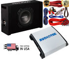1500w8g At-910m Kenwood Single Vented Sub Enclosure Amp Kit 704129676497