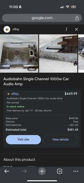 A2801q Audiobahn 100 Watt Amp Model