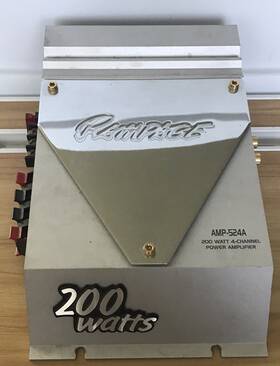 907102116 Audiovox Rampage 200 Watt 4 Channel Amplifier Model #524a