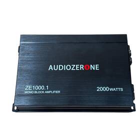 Ze1000.1 Audiozerone Black 2000-watt Monoblock Class D Mosfet Subwoofer Amp 60xb