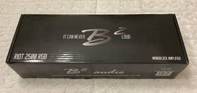 B2 Audio 850066670019 Riot 2.5k Watt 1-ohm Class D Subwoofer Amplifier With Rgb Led Half Bridge