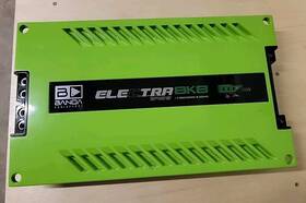 8k81ohmgreen Banda Audioparts Electra 1-ch. Vehicle Audio Bass Amp - 8800wrms D Class 2 Ohm Version