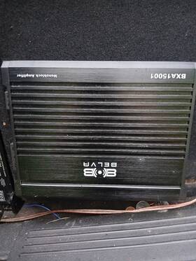 Bxa15001 Belva Monoblock Amplifier 1500w Max For Car Subwoofer