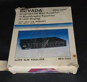 Beq-1020 Bevada Vintage Super Slim Equilizer 200 Watt Amplifier 10 Band