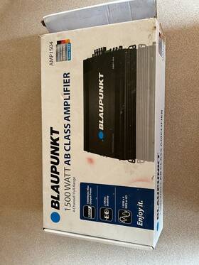 Amp1504pro Blaupunkt 1504pro Car Audio 4-channel Amp Amplifier 1500 Watts Max Peak Power