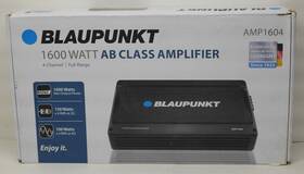 O19896-1 Blaupunkt Amp1604 1600w 4-channel Full-range Amplifier - Black Eo
