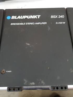 Bsx-240 Blaupunkt Vintage Bridgeable Car Stereo Amplifier 120w X 2 Old School