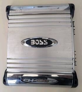 020808 Boss Audio Amplifier Mosfet Power Ch450 600w 2ch Chrome Untested