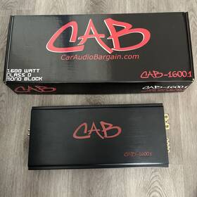 Cab-1600.1 Car Audio Bargain Cab 1600.1 Monoblock Subwoofer Amplifier For Parts Or Repair Read Desc