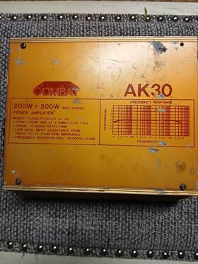 200w Combat Ak30 Vintage Car Power Amplifier