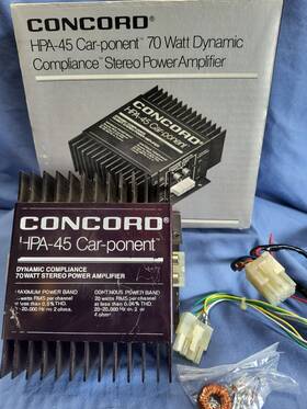 Hp45 Concord Power Amplifier 70w Car-ponent Stereo Car Audio Vintage