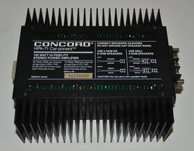 Hpa-71 Concord Car-ponent Hi Fidelity Stereo 140 Watt Power Amplifier Untested