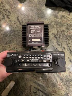 Hpl-510 Concord Radio And Hpa-45 50 Watt Hi-fi Stereo Power Amplifier