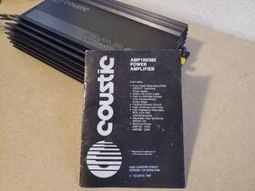 Amp380 Coustic - Two 2 Channel Amp Amplifier Old School Vintage Made In Usa