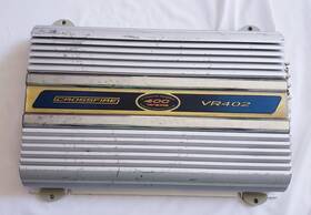 Vr400.2 Crossfire Vr402 400 Watt 2 Channel Car Stereo Audio Amplifier Not Tested Silver