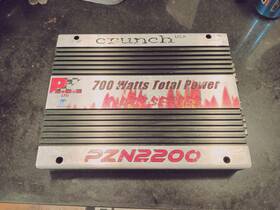 3542224 Crunch Pzn 2200 Old School Mono Amplifier. 2000 Watts Max Usa Made Free Shippin