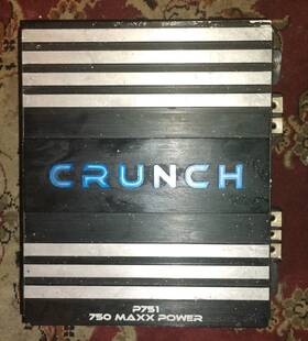 3mfus0166j09aa Crunch P751 750 Maxx Power Car Stereo System Speaker Amplifier By Maxxsonics