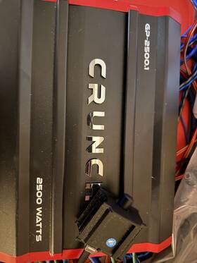 Gp-2500.1 Crunch Ground Pounder 2500 Watt Mono Amplifier Car Audio Amp