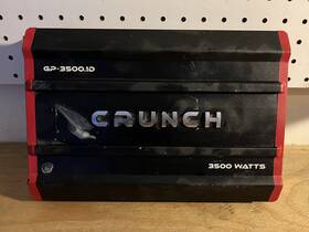 Gp-3500.1d Crunch Ground Pounder 3500w Max Subwoofer Amplifier Car