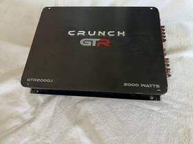 Gtr2000.1 Crunch Mono Block Car Amplifier 2000w Max Power Subwoofer Am
