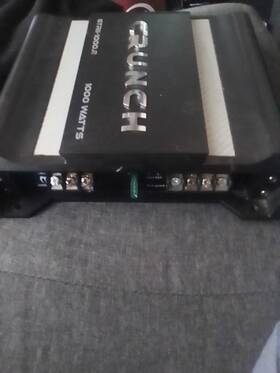 Gtrii-1000.2 Crunch Class A/b 2 Channel Car Audio Amp Amplifier 1000w Max