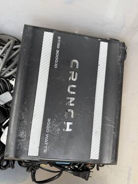 Gtrii-3000.1d Crunch Class D Monoblock Car Audio Amp Amplifier 3000w Max