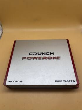 P1-1050.4 Crunch Powerone 4-channel 1000 Watt Amp Car Stereo Amplifier Tested