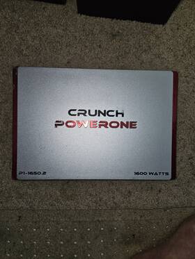 P1-1650.2 Crunch Powerone 2-channel 1600 Watt Amp Car Stereo Amplifier Tested