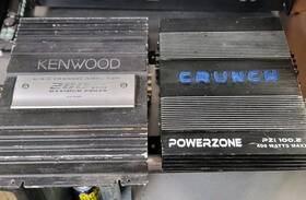 Kac-6485 Crunch Pzi100.4 Powerzone Pzi 100.2 Kenwood Amps Old School Amplifiers Car Audio