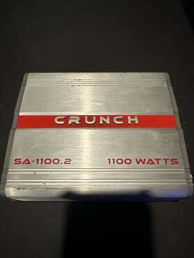 Sa-1100.2 Crunch 2 Channel 1100w Smash Car Audio Amplifier