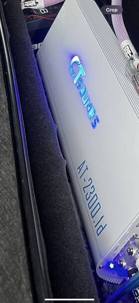 Atv2-2300.1d Ct Sounds 2500w Class D Monoblock Car Amplifier - White