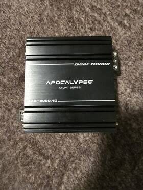 Aab-2000.1d Deaf Bonce Apocalypse Mono Car Amplifier 2000w Rms Atom Series