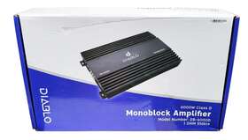 Db-6000d Diablo Monoblock 6000w Max 1-ohm Stable Class-d Car Audio Amplifier