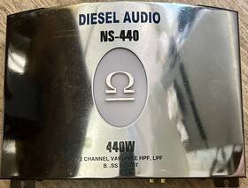 Ns-440 Diesel Audio 712750020473 440w 2 Channel Variable Hpf Lpf Bass Boost