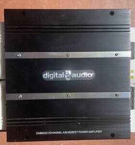 Dab6002 Digital Audio 2 Channel Class A/b Car Amplifer Used 600 Watt Test Good