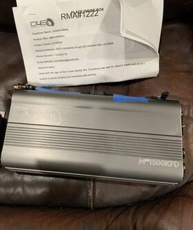 Mm1500kfd Down 4 Sound 1500 Watt Mini Mono Amplifier For Parts Not Working