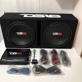 Bp210 Ds18 1200w Sub Box Bass Package With 2-1o Inch Subs And Mono Block Amplifier