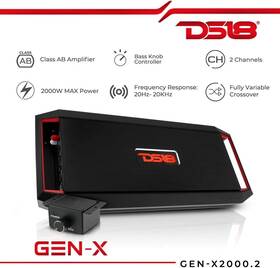 Gen-x2000.2 Ds18 Genx2000.2 2 Channel Car Stereo Audio Amplifier 2000 Watt Speaker Sub Amp